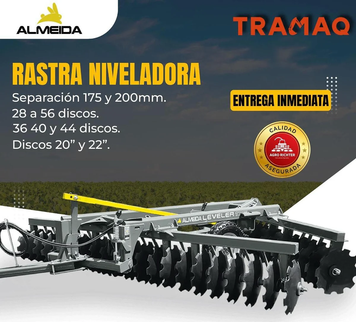 Rastra niveladora Almeida